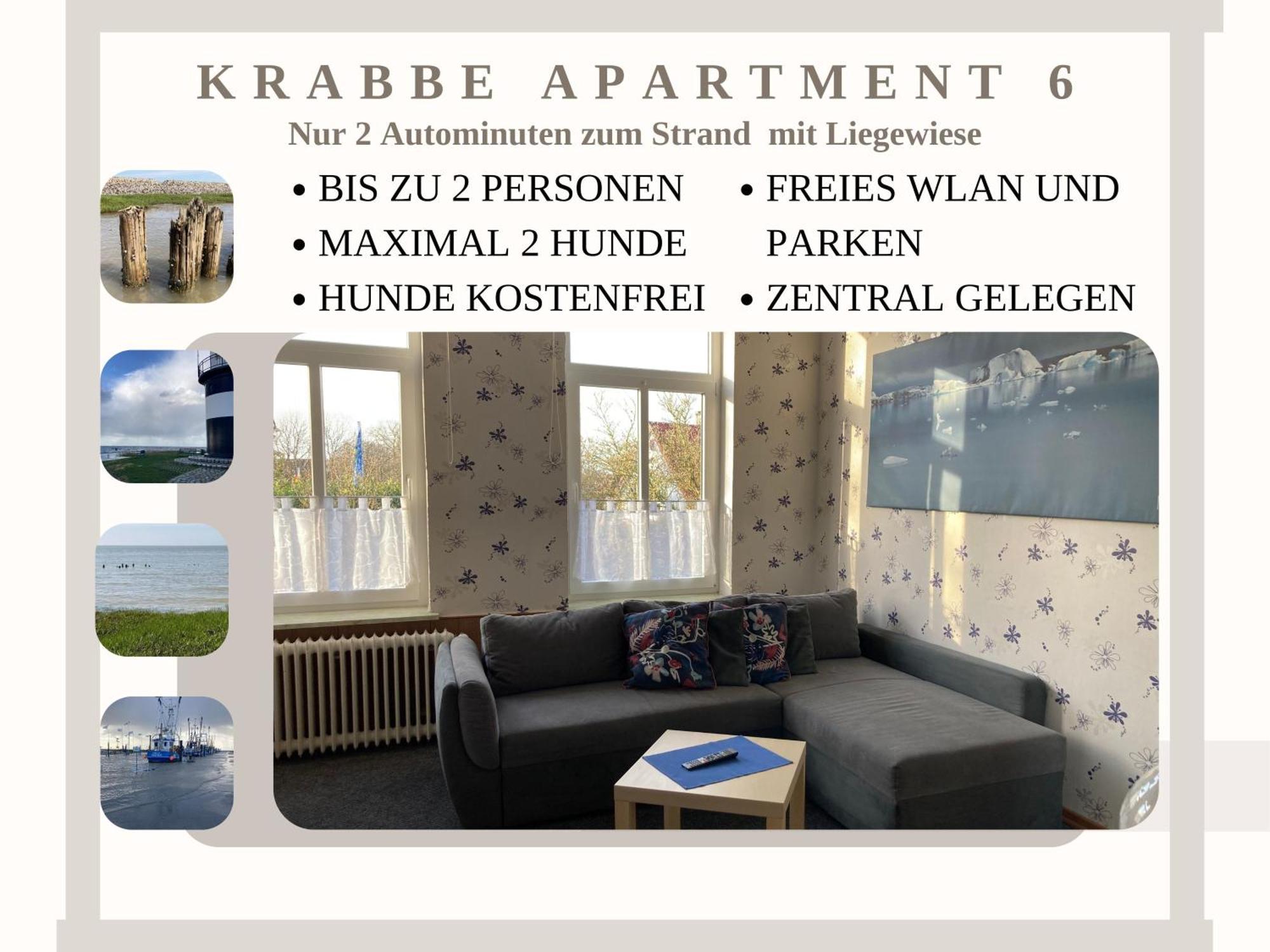 Krabbe Apartment 6, Bis Zu 2 Hunden Kostenfrei Willkommen, Kostenfreier Parkplatz, Zwischen Bremerhaven Und Cuxhaven Времен Екстер'єр фото